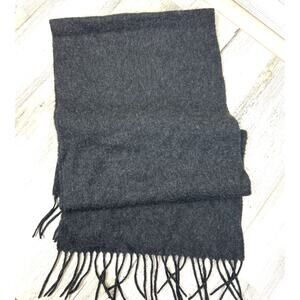 Geoffrey Beene Unisex Gray Ultra Soft 100% Cashmere Tassel Winter Scarf Gift